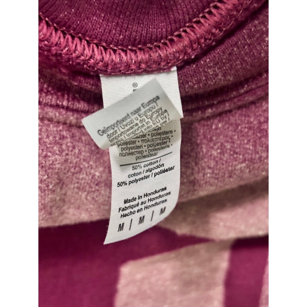 Gildan Maroon and Bleach-Splatter LV Logo Sweatshirt - Picture 5 of 5